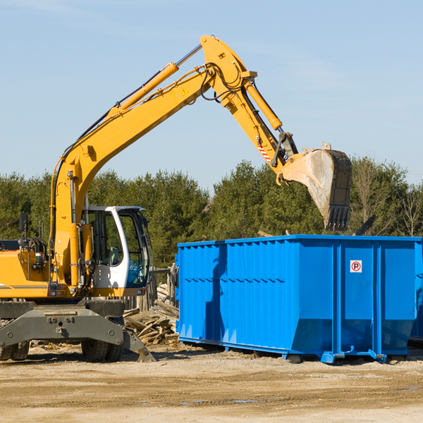 what size residential dumpster rentals are available in Elgin